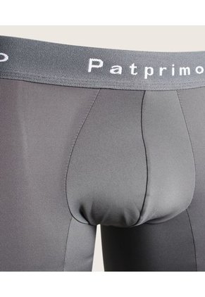 Boxer X3 Para Hombre Fleat Seamer Medio Color Gris Marca Patprimo #44000373