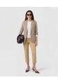 Blazer De Manga Recogida Con Martingala   Para Mujer Café Patprimo de Patprimo