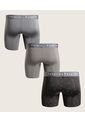 Boxer X3 Para Hombre Fleat Seamer Medio Color Gris Marca Patprimo #44000373 de Patprimo