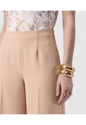 Pantalón Culotte De Tiro Alto Para Mujer Café Patprimo