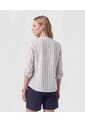 Camisa Cuello Neru Con Manga Ajustable   Para Mujer Blanco Patprimo de Patprimo