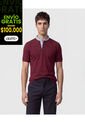Polo Con Cuello Neru Y Pechera   Para Hombre Vino Patprimo de Patprimo