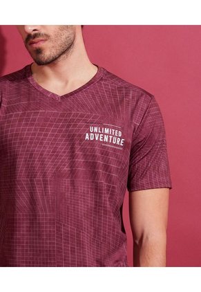 Camiseta Para Hombre Manga Corta Color Vino Marca Patprimo #44090780