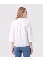 Blusa Unicolor Con Nudo Frontal Para Mujer  Para Mujer Blanco Patprimo de Patprimo
