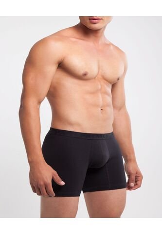 Boxer X1 Para Hombre Fleat Seamer Medio Color Negro Marca Patprimo #44000120 Patprimo
