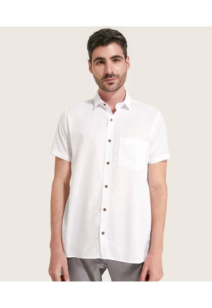 Camisa Para Hombre Manga Corta Con Bolsillo Color Blanco Marca Patprimo #44012490