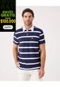 Polo A Rayas   Para Hombre Azul Patprimo de Patprimo