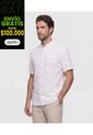 Camisa  Manga Corta Cuello Mao  Para Hombre Blanco Patprimo de Patprimo