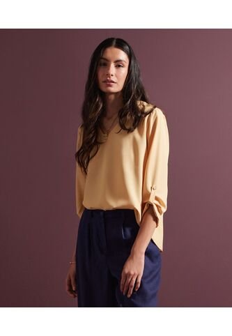Blusa Para Mujer Manga 3/4 Color Beige Marca Patprimo #30122896 Patprimo