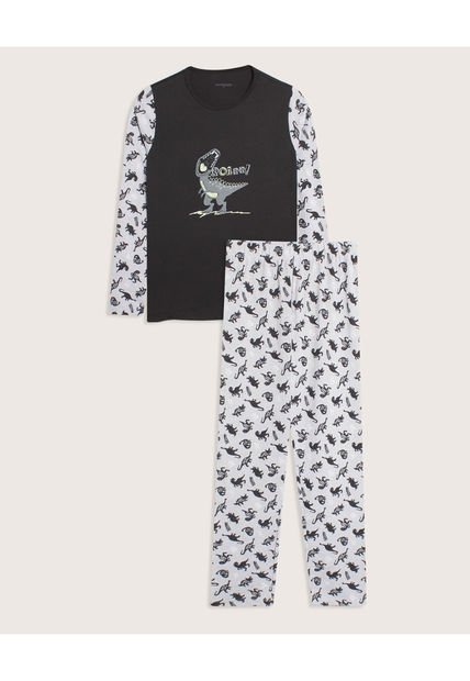 Pijama Para Niño M/L P/L Color Gris  Marca Patprimo #66040055