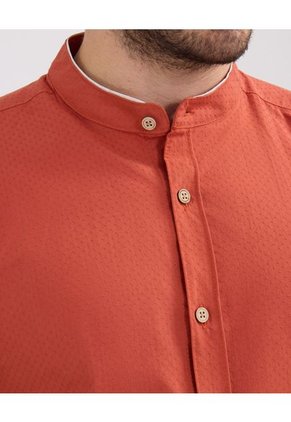 Camisa Para Hombre Manga Corta Sin Bolsillo Color Rojo  Marca Patprimo #44013032