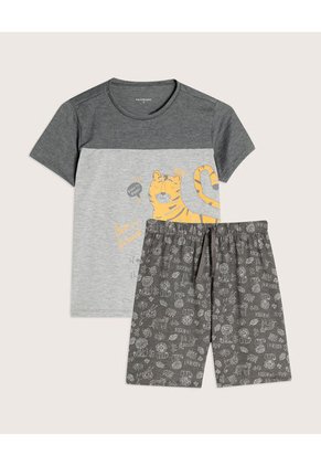 Pijama Para Niño M/C P/C Color Negro Marca Patprimo #66040060