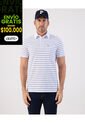 Polo De Rayas Con Bolsillo   Para Hombre Blanco Patprimo de Patprimo
