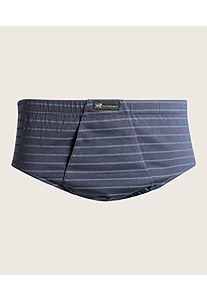Calzoncillo Estampado Clásico En Algodón  X1 Para Hombre Azul Patprimo