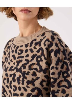 Camiseta Básico Escote Redondo   Para Mujer Café Patprimo