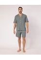 Conjunto De Pijama Estampada   Para Hombre Gris Patprimo de Patprimo