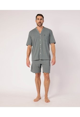 Conjunto De Pijama Estampada   Para Hombre Gris Patprimo Patprimo