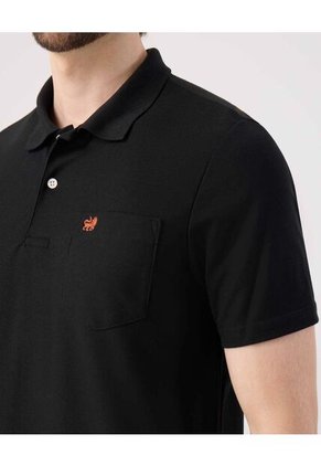 Polo Para Hombre Cuello Tejido Con Bolsillo Color Negro Marca Patprimo #44111313