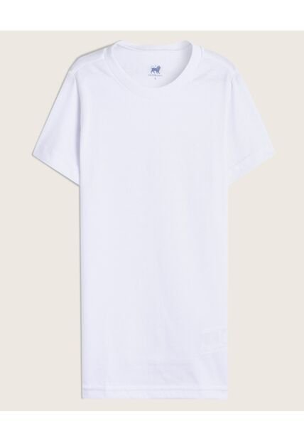 Camiseta Interior Cuello Redondo  Infantil Niño Blanco Patprimo