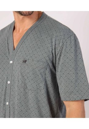 Conjunto De Pijama Estampada   Para Hombre Gris Patprimo