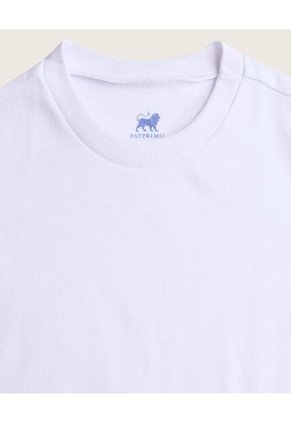 Camiseta Interior Para Niño Interior M/C Lisa C/R Color Blanco Marca Patprimo #59202Tp