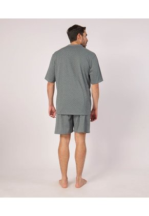 Conjunto De Pijama Estampada   Para Hombre Gris Patprimo
