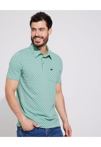 Polo Para Hombre Cuello Maquina Con Bolsillo Color Verde  Marca Patprimo #44112428 Patprimo