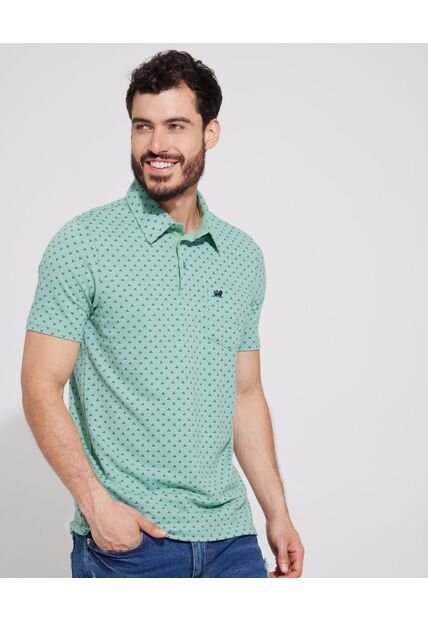 Polo Para Hombre Cuello Maquina Con Bolsillo Color Verde  Marca Patprimo #44112428