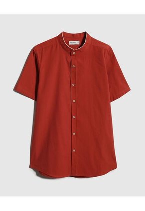 Camisa Para Hombre Manga Corta Sin Bolsillo Color Rojo  Marca Patprimo #44013032