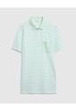 Polo Cuello Duro Con Franjas  Para Hombre Verde Patprimo de Patprimo