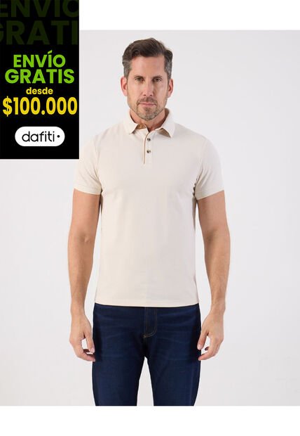 Polo  Para Hombre Cuello Tejido Sin Bolsillo Color Beige Marca Patprimo #44117242