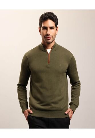 Saco  Para Hombre Cuello Alto O Cuello Tortuga Color Verde Marca Patprimo #44330243 Patprimo