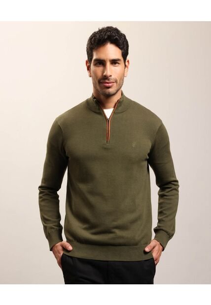 Saco  Para Hombre Cuello Alto O Cuello Tortuga Color Verde Marca Patprimo #44330243
