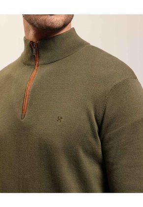 Saco  Para Hombre Cuello Alto O Cuello Tortuga Color Verde Marca Patprimo #44330243
