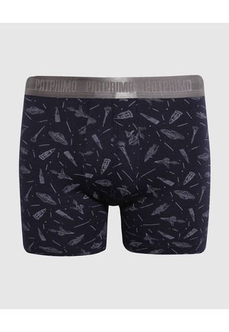 Boxer Para Niño Fleat Seamer Medio Color Azul  Marca Patprimo #66000109 Patprimo