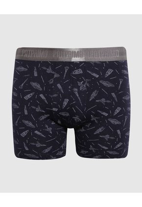 Boxer Para Niño Fleat Seamer Medio Color Azul  Marca Patprimo #66000109