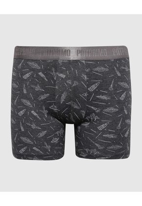 Boxer Para Niño Fleat Seamer Medio Color Gris  Marca Patprimo #66000109