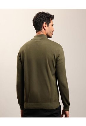 Saco  Para Hombre Cuello Alto O Cuello Tortuga Color Verde Marca Patprimo #44330243