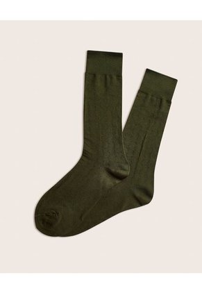 Medias Para Hombre Media Caña Color Verde Marca Patprimo #44980141