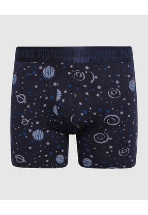 Boxer Para Niño Fleat Seamer Medio Color Azul Oscuro Marca Patprimo #66000109