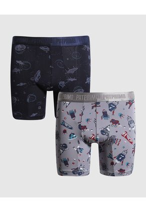 Boxer Para Niño Filete Medio Color Gris  Marca Patprimo #63000071
