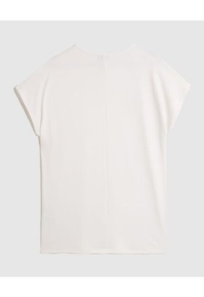 Camiseta  Para Mujer Manga Corta Cuello Redondo Color Blanco Marca Patprimo #14091455