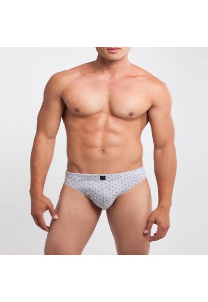 Pantalóncillo Para Hombre Bikini Color Gris  Marca Patprimo #44000076