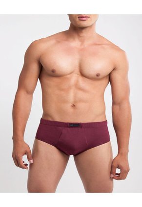 Pantalóncillo X1 Para Hombre Clasico Color Vino Marca Patprimo #10040