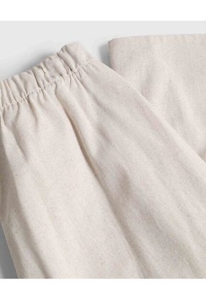 Pantalón Fluido Básico Ligero   Para Mujer Beige Patprimo