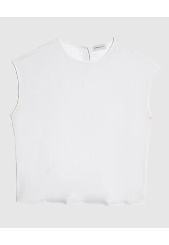 Blusa  Para Mujer Manga Corta Color Blanco Marca Patprimo #14121416 Patprimo