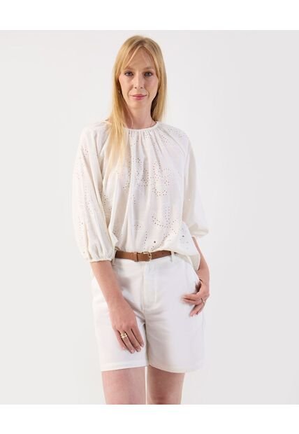Blusa  Para Mujer Manga 3/4 Color Blanco Marca Patprimo #30123568