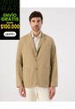 Blazer Con Bolsillos   Para Hombre Beige Patprimo de Patprimo