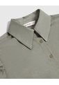 Camisa Camisera Con Mangas Recogidas Para Mujer  Para Mujer Verde Patprimo de Patprimo