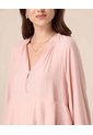 Blusa Con Ruedos Escalonados Para Mujer  Para Mujer Rosado Patprimo de Patprimo
